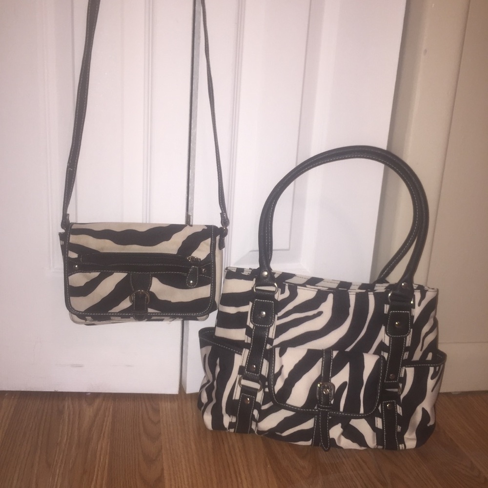 Zebra Bag Set ‼️SOLD ON M‼️